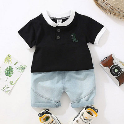 Poiste rõivakomplektid 2022 Suvine laste T-särk+lühikesed püksid 2tk Beebi väikelapse riietus Spordiülikond 1 2 3 4 aasta kostüüm Lasteriided