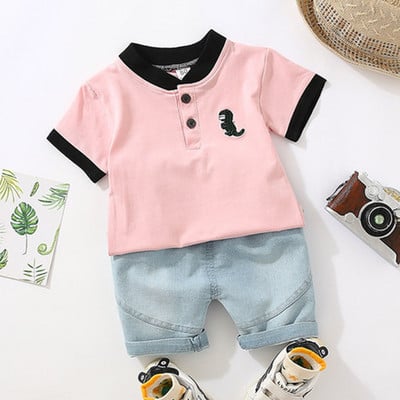 Poiste rõivakomplektid 2022 Suvine laste T-särk+lühikesed püksid 2tk Beebi väikelapse riietus Spordiülikond 1 2 3 4 aasta kostüüm Lasteriided