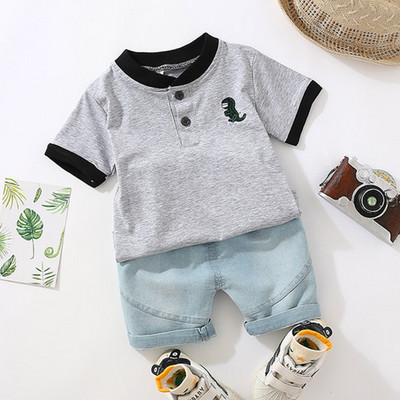 Poiste rõivakomplektid 2022 Suvine laste T-särk+lühikesed püksid 2tk Beebi väikelapse riietus Spordiülikond 1 2 3 4 aasta kostüüm Lasteriided