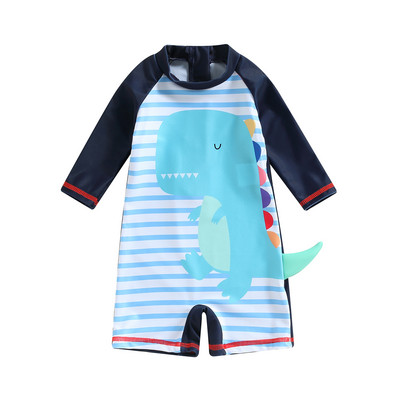 Ma&Baby 1-6r. batoľatá chlapček plavky roztomilé dinosaury potlač melón detské letné plavky plážové oblečenie