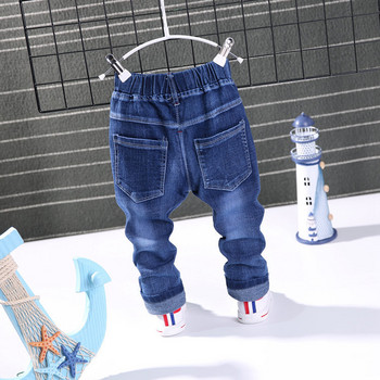 2023 Ανοιξιάτικη Μόδα Αγόρια Τζιν Baby casual Χρώμα αγκράφα Παντελόνι Παιδική Ελαστικότητα Jean Boy Παντελόνι Φθινόπωρο Παιδικό Τζιν 1-6Y