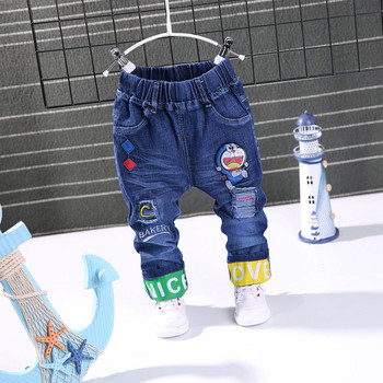2023 Ανοιξιάτικη Μόδα Αγόρια Τζιν Baby casual Χρώμα αγκράφα Παντελόνι Παιδική Ελαστικότητα Jean Boy Παντελόνι Φθινόπωρο Παιδικό Τζιν 1-6Y