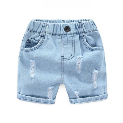 Zēnu brīvi džinsi caurumu džinsa bikses modes bērni Dienvidkorejas stils ikdienas zēni kovboju bikses mazulis bērns 2 3 4 5 6 7 8 gadi