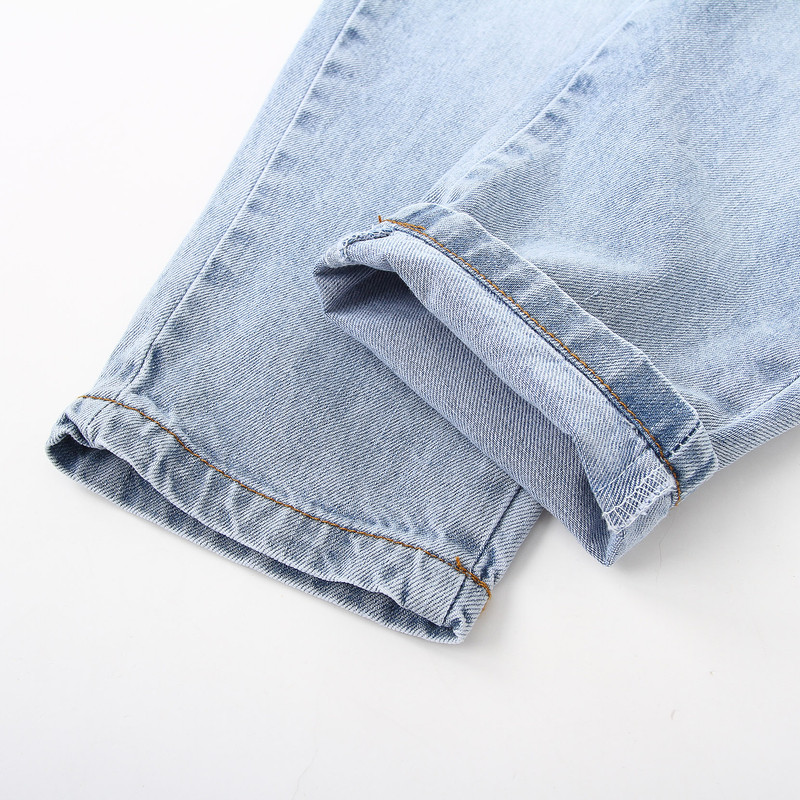 2023. Proljeće Jesen 2 3 4 5 6 8 10 godina Dječja odjeća Traperice Hlače Odgovarajuće elastične traper duge hlače za bebe, djecu, dječake