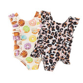 Modni dječji kupaći kostimi Kupaći kostim s uzorkom krafne/leoparda za djevojčice Ljetni bikini setovi 2022. Dječji kupaći kostimi Lijepi kupaći kostimi