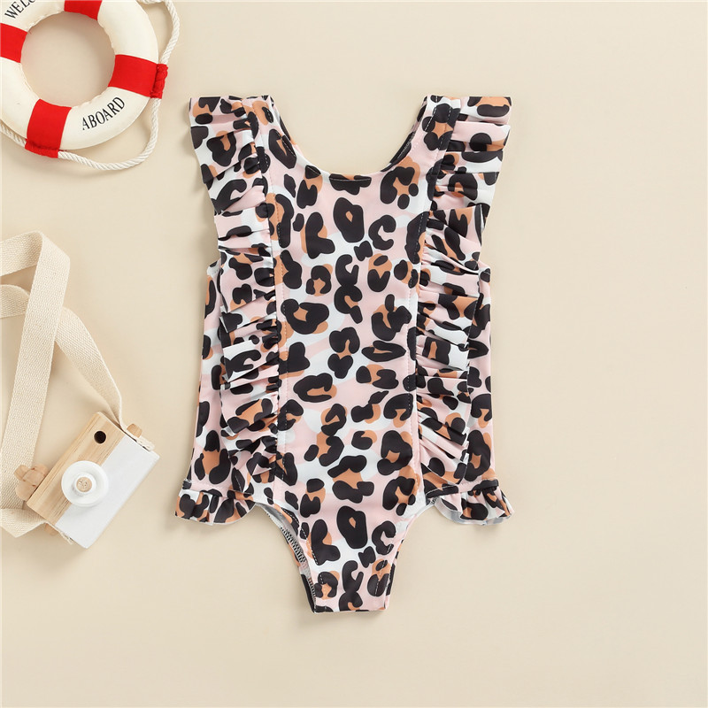 Modni dječji kupaći kostimi Kupaći kostim s uzorkom krafne/leoparda za djevojčice Ljetni bikini setovi 2022. Dječji kupaći kostimi Lijepi kupaći kostimi