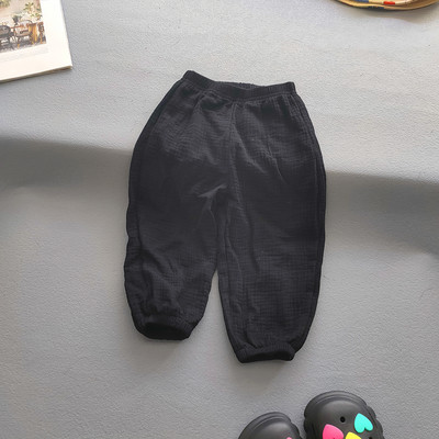 Dječja Odjeća Odijela Djevojčice Dječaci Jednobojne pamučne lanene majice i kompleti hlača Ljetni dječji ležerni dvodijelni kompleti za djevojčice Majice + hlače