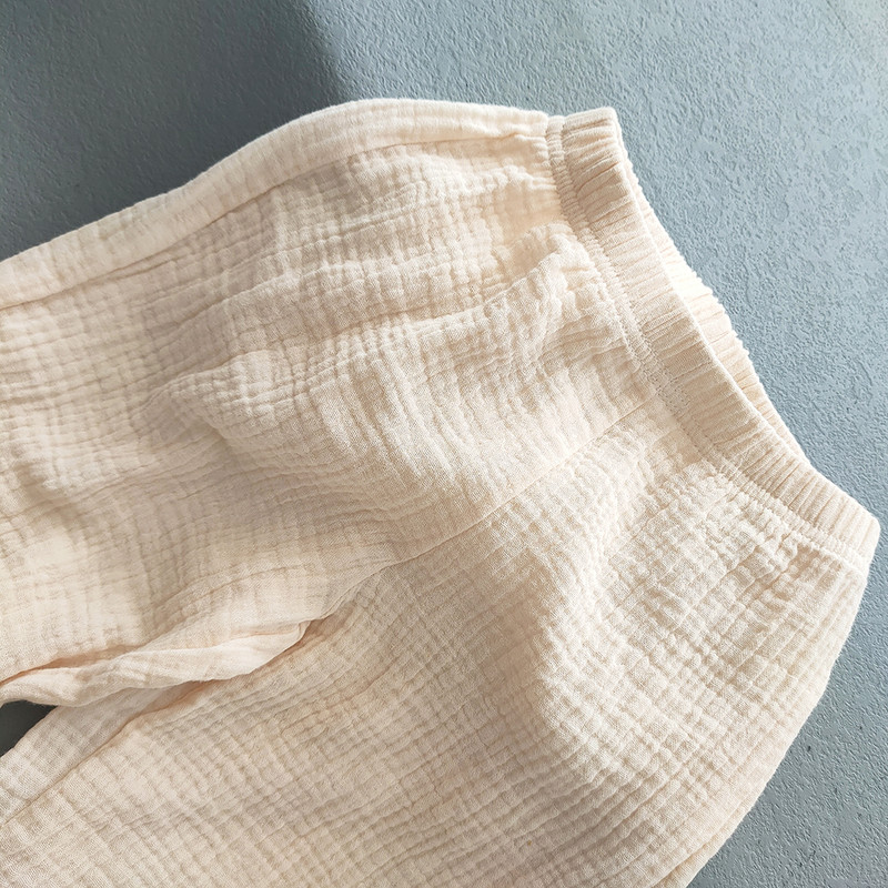 Dječja Odjeća Odijela Djevojčice Dječaci Jednobojne pamučne lanene majice i kompleti hlača Ljetni dječji ležerni dvodijelni kompleti za djevojčice Majice + hlače