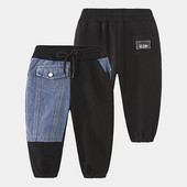 2022. Proljeće Jesen 2 3 4 6 8 10 12 godina Dječja odjeća Traper hlače Personality Drawstring Patchwork traperice za djecu Baby Boy