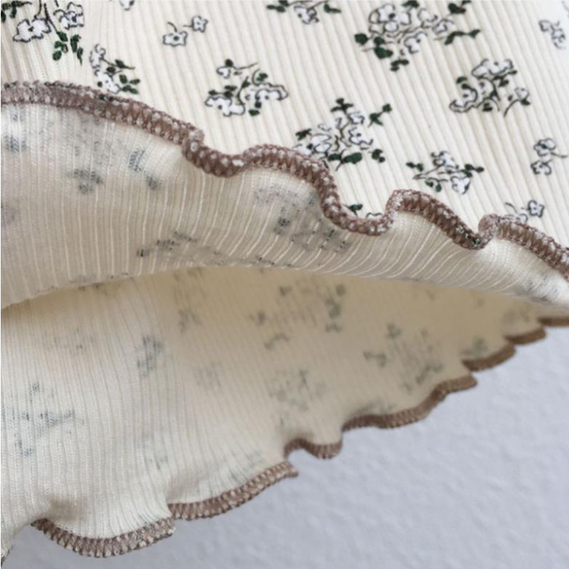 Nova spavaćica s cvjetnim odijelom, majice s punim printom za bebe, Ljetne majice za malu djecu, trendi komplet pidžama kratkih rukava, dječja kućna odjeća