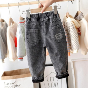 Παιδικά παντελόνια Jogger Μικρό αγόρι τζιν Stretch τζιν παντελόνι γραφικό τζιν ευέλικτο φθινοπωρινά ρούχα Βρεφικά αγόρια μόδα Casual παντελόνι