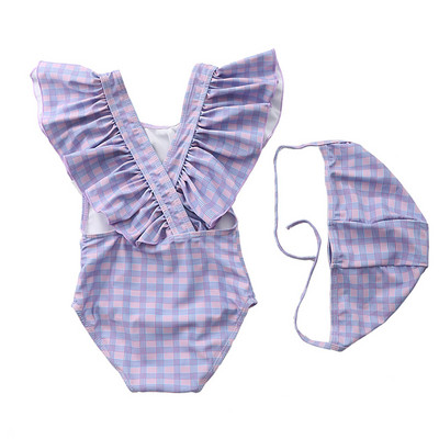 Happyflute 2~8Y mažiems kūdikiams maudymosi kostiumėlis mergaičių vienetas mergaičių maudymosi kostiumėlis su skrybėle Vaikiški maudymosi kostiumėliai Vaikiški paplūdimio drabužiai maudymosi kostiumėlis