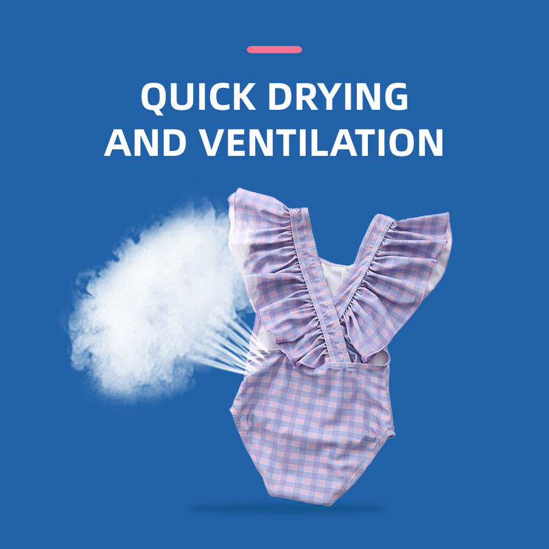 Happyflute 2~8Y mažiems kūdikiams maudymosi kostiumėlis mergaičių vienetas mergaičių maudymosi kostiumėlis su skrybėle Vaikiški maudymosi kostiumėliai Vaikiški paplūdimio drabužiai maudymosi kostiumėlis