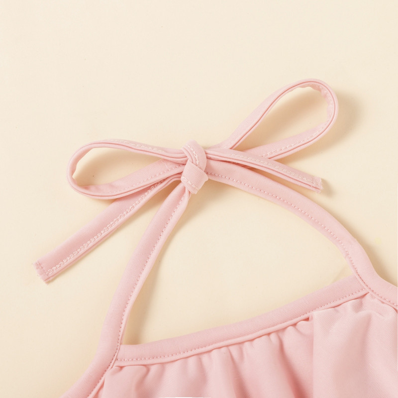 Dječji kupaći kostim u obliku sirene za malu djevojčicu, 2 kom. Dječji kupaći kostim s naborima, kratki gornji dio + donji dio bikinija + traka za glavu, dječje sunčano odijelo 6M-4Y