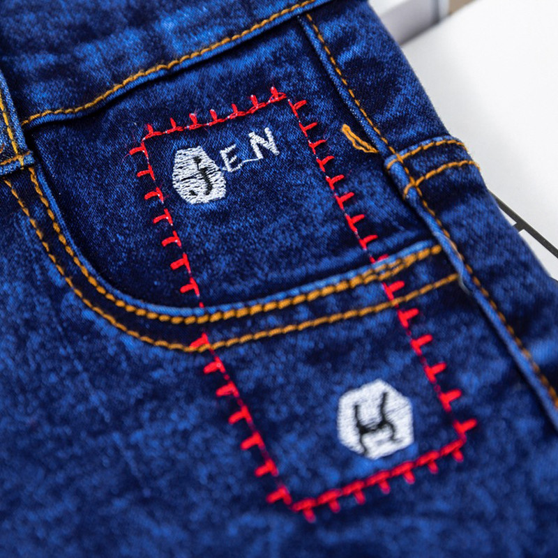 IENENS Jesenske traperice za dječake Odjeća za djecu Kaubojske hlače Dječja ležerna traper odjeća Donji dio hlača za dječaka Ležerne rastezljive traperice