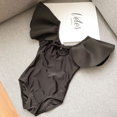 Dječja odjeća, kupaći kostimi za djevojčice, ljetna mašna, čvrsti kupaći kostim s naborima bez leđa za bebe, modna jednodijelna dječja odjeća