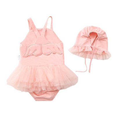 Dječji kupaći kostimi Angel Wings Kupaći kostim za djevojčice Naramenice Bikini za malu djecu sa šeširom Kupaći kostim za dojenčad Odjeća za sunce za bebe Ljeto