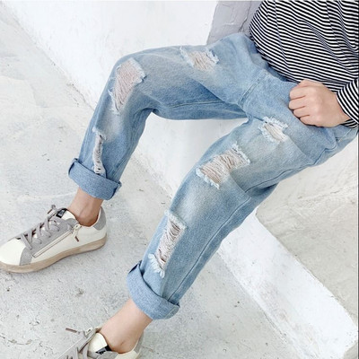 Traperice za malu djecu Traper hlače za male dječake Mekane traperice Dječja odjeća Dječje hlače iz crtića 2 3 4 5 6 godina Traperice s grafitima za dječake