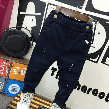 μόδα βρεφικά ρούχα 2-6 ετών μωρά αγόρια μαλακό τζιν παντελόνι Παιδικό τζιν μπλε casual παντελόνι ανοιξιάτικο φθινόπωρο παντελόνι τζιν