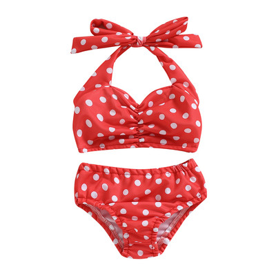 Ma&Baby 0-3Y Dojenčad, Djeca, Djevojčice, Kupaći kostim S printom na točkice, Ljetni kupaći kostimi za novorođenčad, Kupaći kostimi za plažu