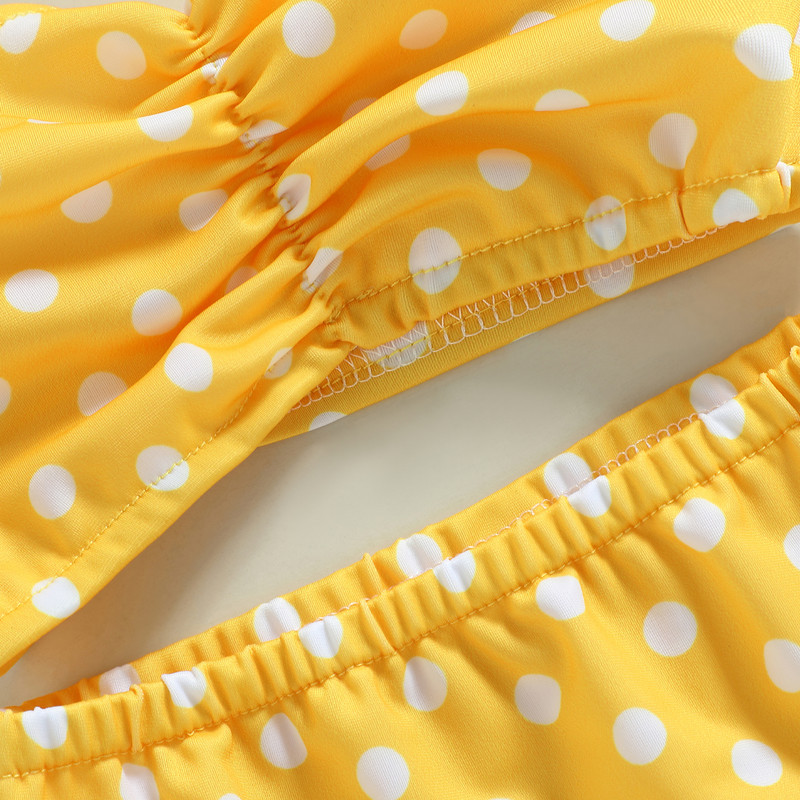 Ma&Baby 0-3Y Dojenčad, Djeca, Djevojčice, Kupaći kostim S printom na točkice, Ljetni kupaći kostimi za novorođenčad, Kupaći kostimi za plažu