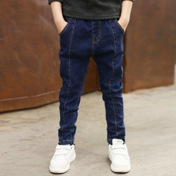 Ολοκαίνουργιο Boys Casual Jeans Ευέλικτο Stretch τζιν παντελόνι Παιδικά φθινοπωρινά ρούχα Teenage Boy Navy μαύρο στενό τζιν παντελόνι μόδας