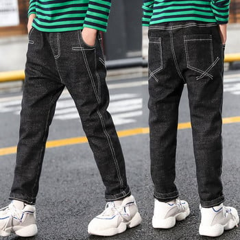 Παιδικά Fall Boys Jeans Skinnies Μαύρο τζιν παντελόνι για εφηβικά ρούχα 10 12 ετών Skinny Jeans Fashion Casual παντελόνι εξωτερικού χώρου