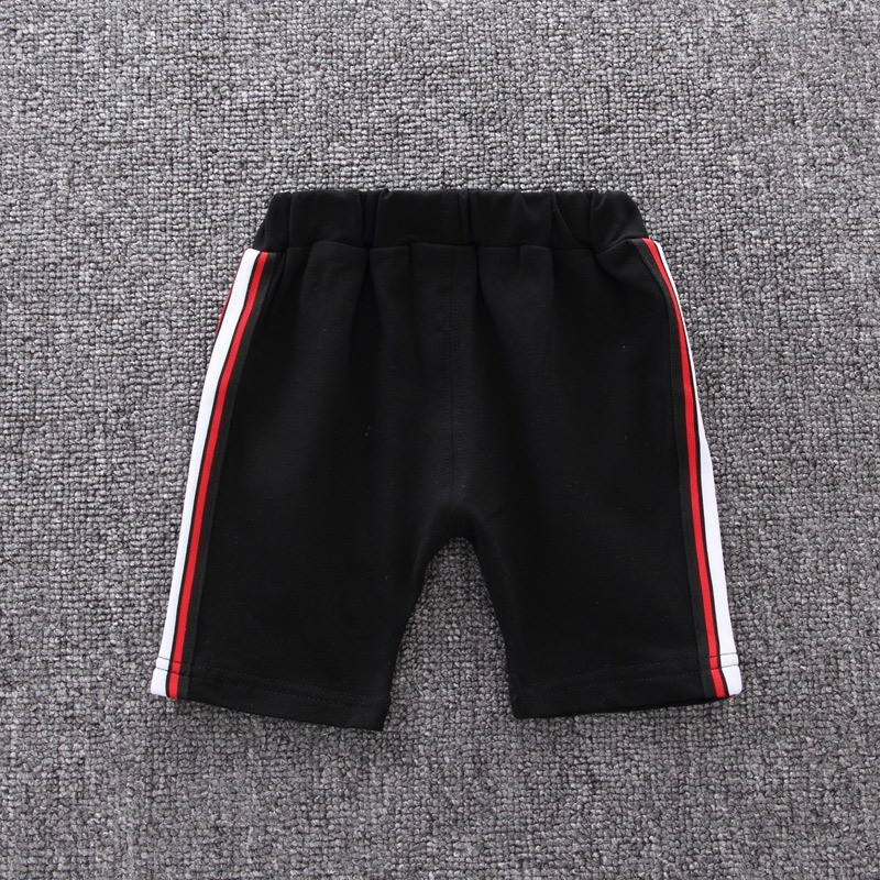 Polo majica za malu djecu, komplet Ljeto, ležerna pamuk, dječja majica na preklop + crne kratke hlače kratkih rukava Sportska odjeća za golf 1-4 godine