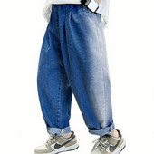 Traperice za dječake Jednobojne traperice za dječake Proljeće Jesen Traperice Dječja ležerna dječja odjeća 6 8 10 12 14