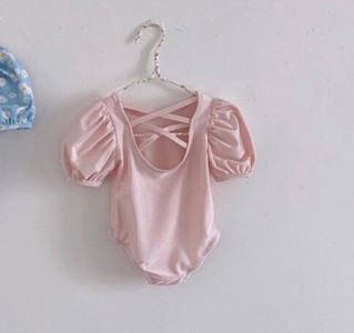 Νεογέννητο καλοκαιρινό μωρό κορίτσι πριγκίπισσα μαγιό φουσκωτό μανίκι βρεφικό βρεφικό μαγιό μαγιό Παιδικά ρούχα κολύμβησης 0-2 ετών