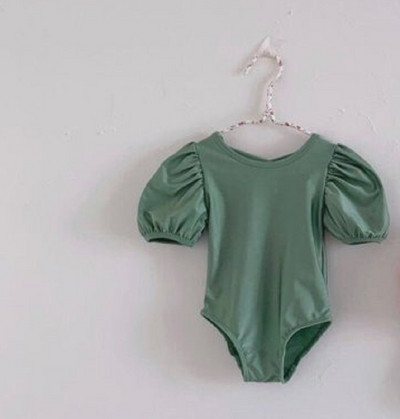 Νεογέννητο καλοκαιρινό μωρό κορίτσι πριγκίπισσα μαγιό φουσκωτό μανίκι βρεφικό βρεφικό μαγιό μαγιό Παιδικά ρούχα κολύμβησης 0-2 ετών