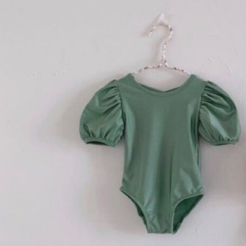 Νεογέννητο καλοκαιρινό μωρό κορίτσι πριγκίπισσα μαγιό φουσκωτό μανίκι βρεφικό βρεφικό μαγιό μαγιό Παιδικά ρούχα κολύμβησης 0-2 ετών