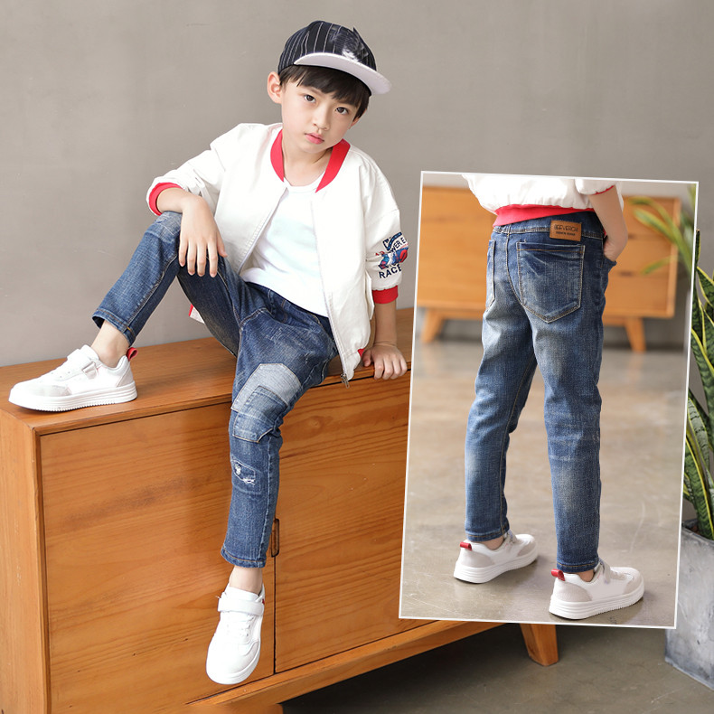 IENENS Traperice Hlače za dječake Odjeća 4 5 6 7 8 9 10 godina Dječja traper odjeća Hlače Djeca nose donji dio kaubojskog stila