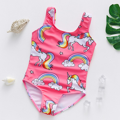 2021 NEW Unicorn Girls Swimwear 2~11Years Children Swimsuit One Piece Girls Swimsuit Kid girls Bathing suit Beach wear