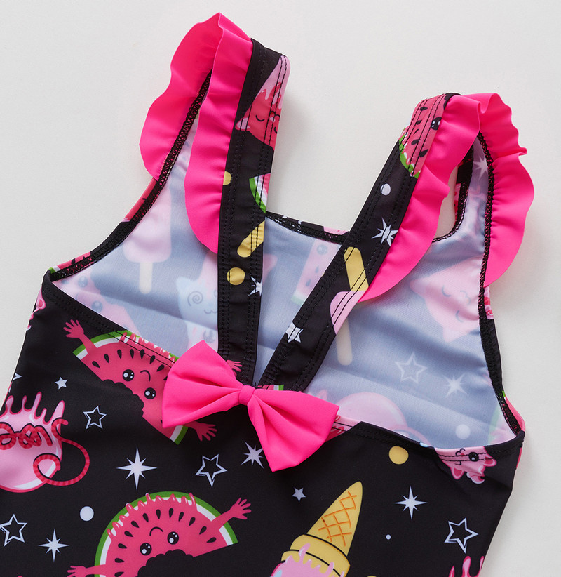 2-10 éves kisgyermek baba lányok fürdőruha Aranyos fagylalt lányok fürdőruha egy darab Gyermek fürdőruha Lányok úszóruha Strandruha