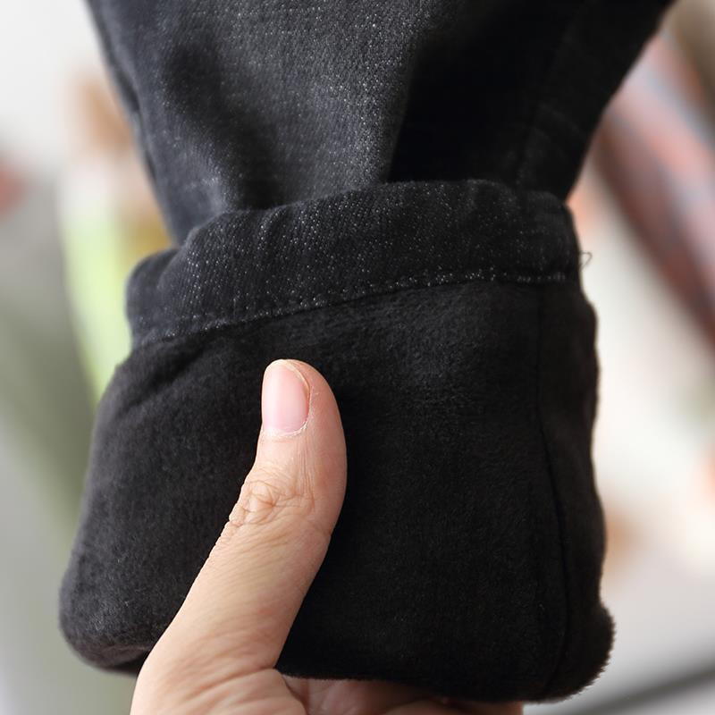 Dječačke traperice Crne debele Wam zimske flis hlače Dječje hlače za malu djecu Dječje hlače Odjeća za dječake Traper hlače