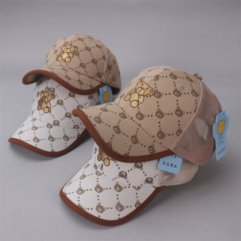 2022 Лятна детска шапка за момче и момиче Сладка анимационна бейзболна шапка Snapback Пролетна бебешка мода Хип-хоп шапка Слънчева шапка за 3 до 10 години