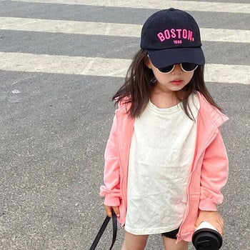 Κορεατικά γράμματα Κέντημα καπέλο μπέιζμπολ για παιδιά αγόρια κορίτσια Καλοκαιρινό ρυθμιζόμενο καπέλο χιπ χοπ παιδικό καπέλο snapback Gorras кепка