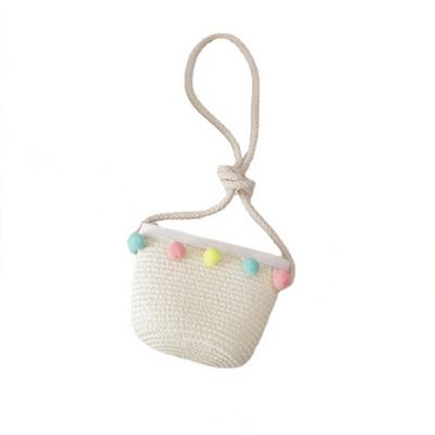 Vaikų mergaičių vasaros mada Vaikų kremas nuo saulės Kepurė nuo saulės šiaudinis skrybėlių krepšys mergaitėms Šauni kepurė Mergaitei Mieli kvėpuojantys kūdikių aksesuarai