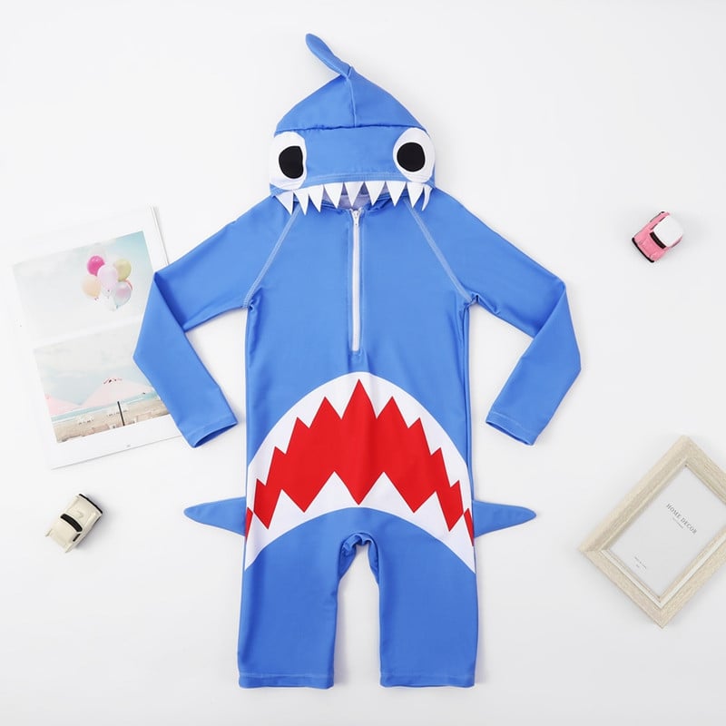 Dječji jednodijelni kupaći kostim sa šeširom Rash Guard odijelo Jednodijelni kupaći kostim za bebe/malu djecu Dječaci Jednodijelni kupaći kostim Kupaći kostim za dječake