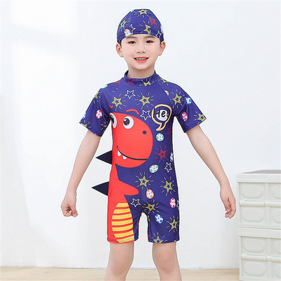 Jednodijelni kupaći kostimi za dječake sa šeširom za kupanje Kupaći kostimi Dječji kupaći kostimi za dječake Odjeća za kupanje s crtanim likom dinosaura Odjeća za plažu za bebe