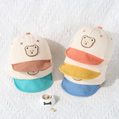 Ljetna dječja bejzbol kapa na otvorenom, slatki medvjed, dječak, djevojčica, šešir za sunce, mekana, dječja šešir sa šiljkom, šešir 아기모자 0-18M