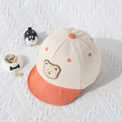 Ljetna dječja bejzbol kapa na otvorenom, slatki medvjed, dječak, djevojčica, šešir za sunce, mekana, dječja šešir sa šiljkom, šešir 아기모자 0-18M