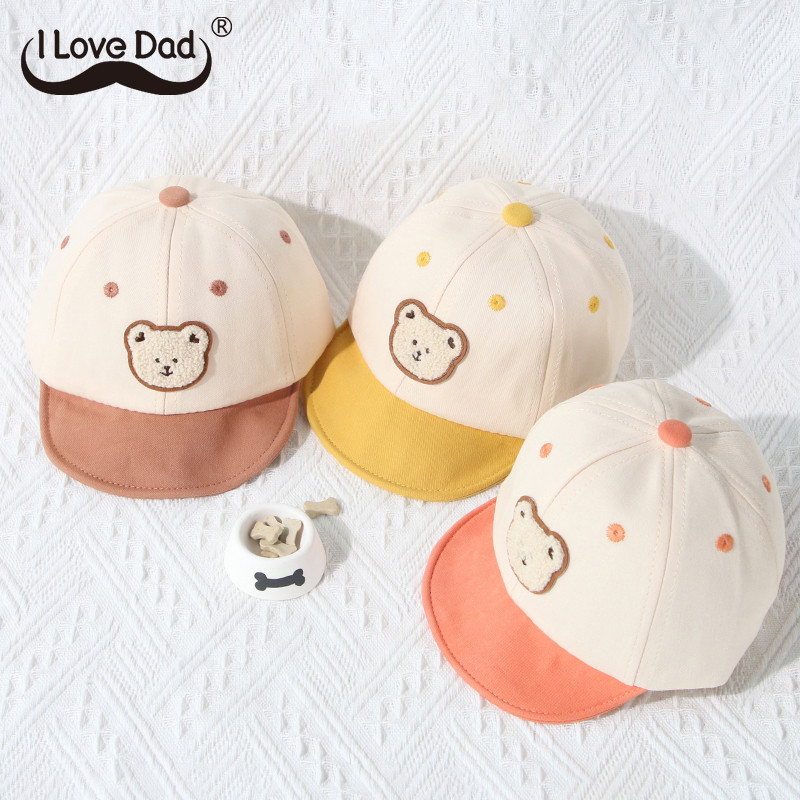 Ljetna dječja bejzbol kapa na otvorenom, slatki medvjed, dječak, djevojčica, šešir za sunce, mekana, dječja šešir sa šiljkom, šešir 아기모자 0-18M