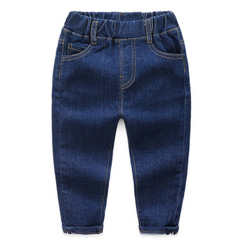 Αγόρια τζιν παντελόνι παιδικό Slim-fit ελαστικό μακρύ παντελόνι Παιδικό μονόχρωμο casual παντελόνι για βρεφικά ρούχα 2-10 ετών