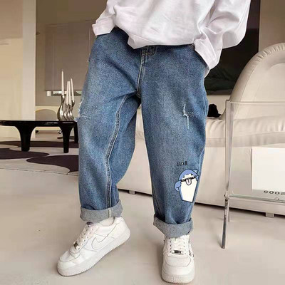 6 8 10 12 13 godina Dječja crtani filmovi 2022. Proljeće Jesen Traperice Traper hlače Hlače Tinejdžeri Dječja odjeća