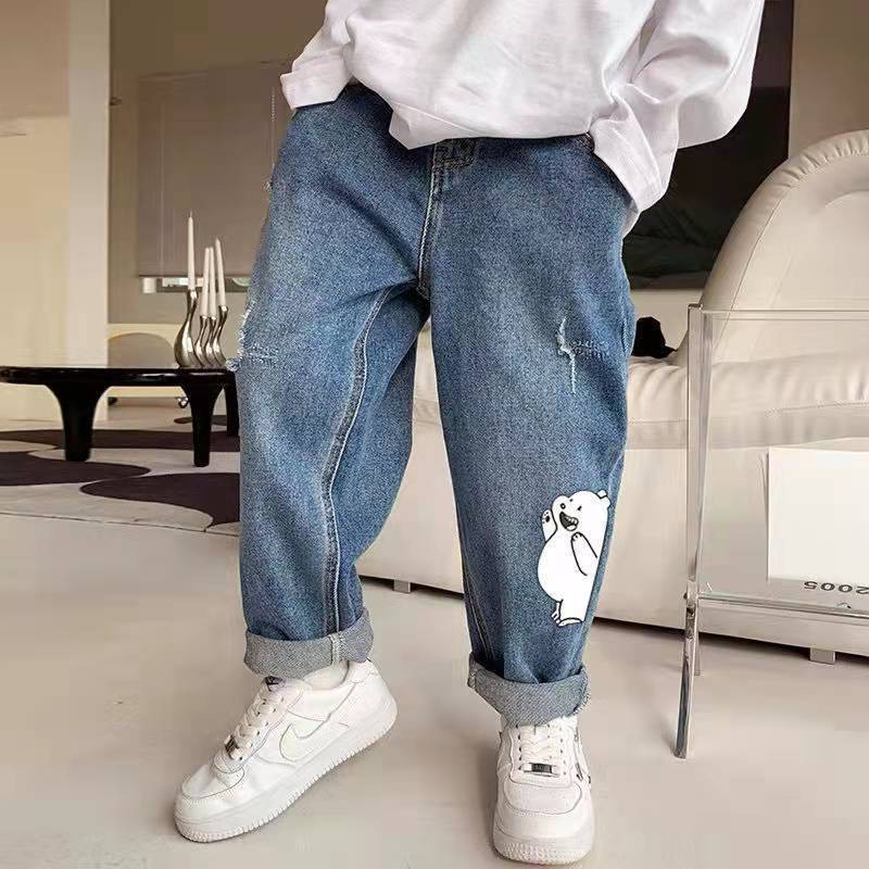 6 8 10 12 13 godina Dječja crtani filmovi 2022. Proljeće Jesen Traperice Traper hlače Hlače Tinejdžeri Dječja odjeća