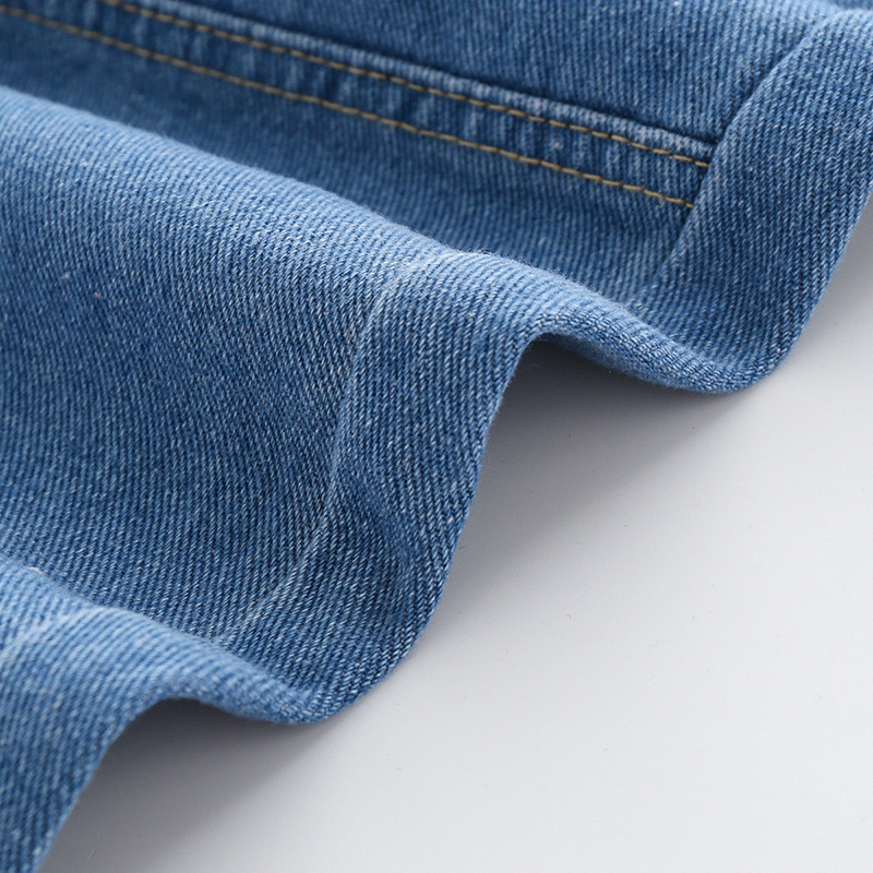 2-8Y Kids Fiúk Farmer Hosszú nadrágok Gyermek Farmer Nadrágok Tavaszi Őszi Gumis derék Jean nadrág baba fiú ruházat