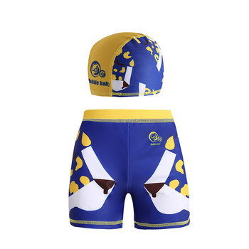 Горещи продавачи Детски бански костюми 2021 г. Бански костюми с анимационен принт Бебешко момче Детски плажни къси къси къси 5-12T Drop Shipping