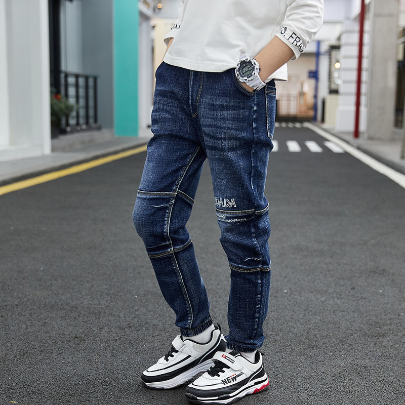 IENENS Kids Fiú Ruhák Skinny Farmer Klasszikus Nadrág Gyermek Csecsemő Farmer Ruházat Alsók Babanadrág 4 5 6 7 8 9 10 11 év